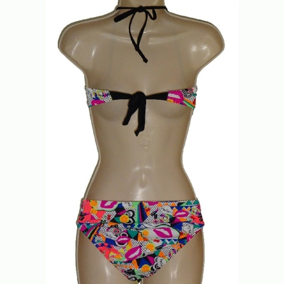 B1G1 1/2 OFF🍍 California Waves Pop Art Bikini Set - Picture 6 of 6